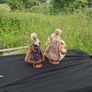 2 santons of provence statues countryside life decor  possible to post Image 2