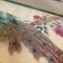 Chinese Silk Peacock Framed Tapestry 1970's Image 4