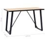 Dining Table Oak 120x60x75 cm MDF Image 6