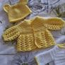 Handmade premature baby cardigans 5-7 lb Image 2