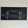 Vintage seascape oil painting with sailboats - framed Image 3