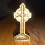 Vintage Brass Celtic Cross for Sale Image 3