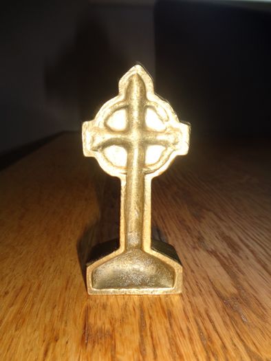 Vintage Brass Celtic Cross for Sale