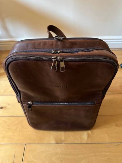 Leather Laptop Backpack 15.6 Inch (High-quality leather)