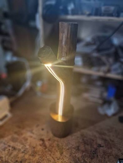Hand crafted cob light desk lamp