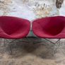 A Pair of Harry Bertoia for Knoll Model 422 Large Diamond Chairs Image 2