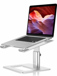 Laptop Stand, Ergonomic Adjustable Computer Stand, Aluminium Alloy Height Holder Riser Compatible with MacBook Air Pro, Dell, HP, Lenovo Samsung (More 11-17" Laptops)