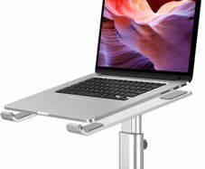 Laptop Stand, Ergonomic Adjustable Computer Stand, Aluminium Alloy Height Holder Riser Compatible with MacBook Air Pro, Dell, HP, Lenovo Samsung (More 11-17" Laptops)