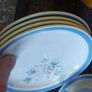 4 cups 4 saucers ,4  side plates ,milk jug ,sugar bowl ,some marked carrigaline, others plain ,buyer collects,,sold as is Image 8
