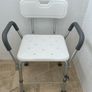 Shower Chair with Backrest and Armrests Image 6