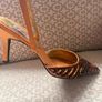 Fabulous Carrie Bradshaw style gold and bronze, embellished sling-backs Image 10
