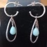 silver pandora earrings Image 5