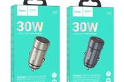 Hoco Z57 Glorious Single-Port PD30W Car Charger Gray