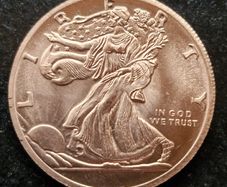 Copper 1 avdp oz Liberty Round