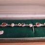 Sterling Silver and Garnet Bracelet Image 3