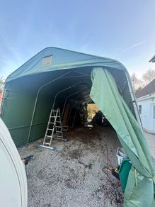 Portable Garage PRO 3.77x9.7x3.18 m