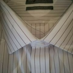 Hammond & Co. by Patrick Grant Fine Stripe Tailored Fit Shirt New With Tags Wine & White 19" Collar Fits up to 54" Chest Payment by Paypal or Revolut