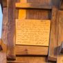 1987 Handcrafted Irish Yew Wood Miniature Wheelbarrow Image 5