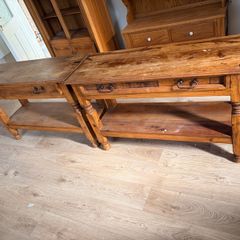 Mexican console tables x 2
