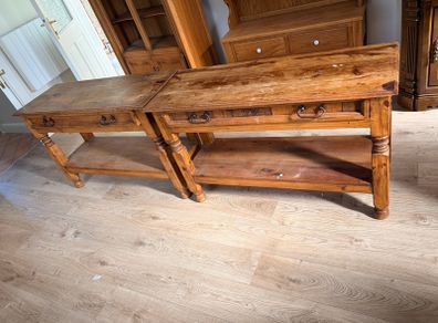 Mexican console tables x 2