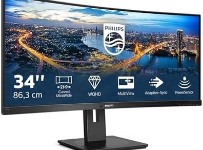 Philips 346B1C - 34 inch Curved WQHD Monitor,