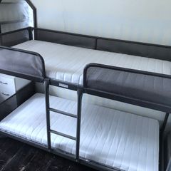 IKEA bunk bed with mattresses