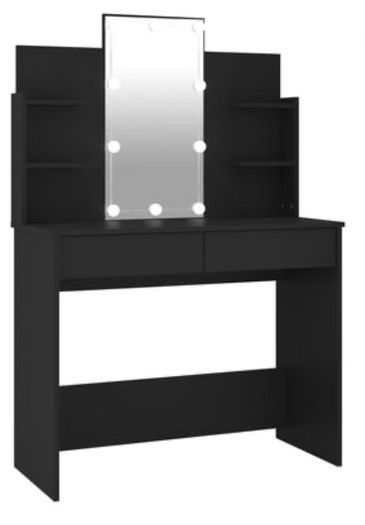 Dressing Table With Led Concrete Grey 96x40x142 Cm Multiple Colours Available (free Postage)