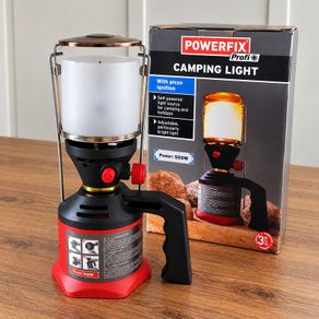 Powerfix Profi 500W Butane Gas Camping Light / Lantern