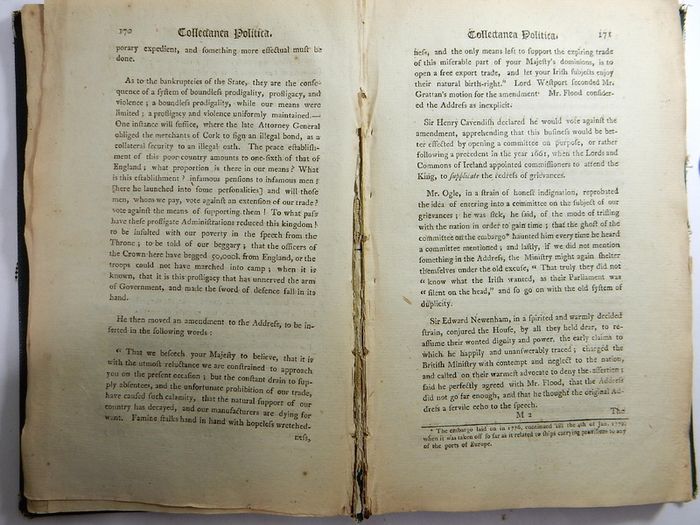 1801 Collectanea Politica Vol 1. Political Transactions of Ireland, Dublin print, Irish rebellion history, parliamentary proceedings, George III, Act of Union 1800, Whiteboys.