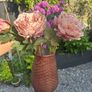 Vintage Japanese Style Flower Basket with Metal Insert Image 6