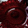Vintage Ruby Red Hobnail Glass Bowl Image 2