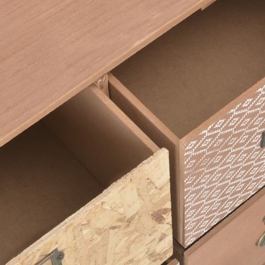 Sideboard with 5 Drawers Brown 60x30x78 cm MDF