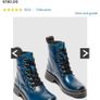 The Fly London Leather Blue Ankle Boot - Size 4 (37) Image 4