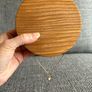 Natural Oak hand carved wall hook with grooves Image 3