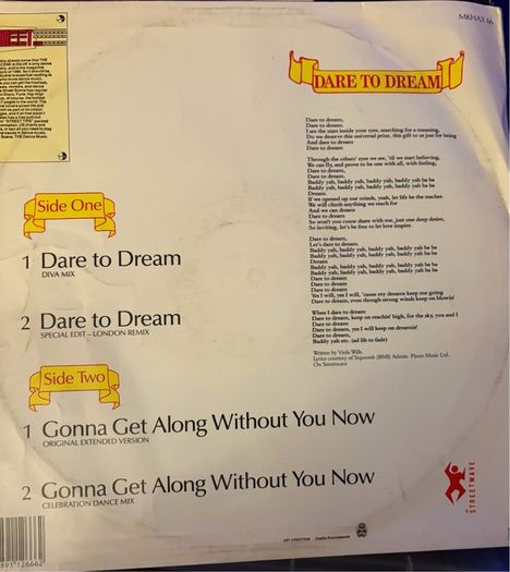 Viola Wills Dare To Dream Limited Edition 1985 UK 12 inch MKHAX 66