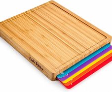 Bamboo Chopping Board Set - Wooden Kitchen Cutting Boards - Brand New