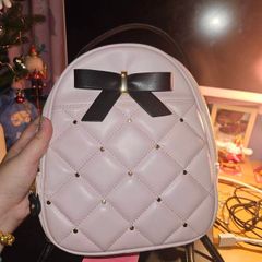 Super cute mini pink bag, bag pack, with bow