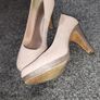 Glitter and Pink Suede Heels Image 2