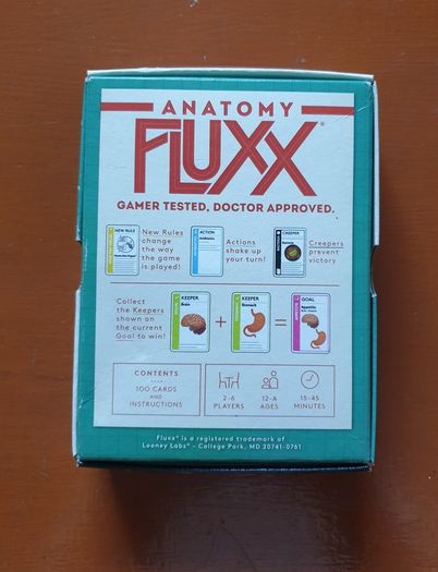 Fluxx Anatomy card game - new