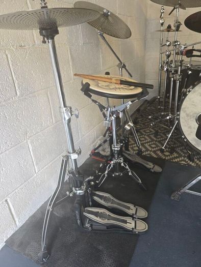 mapex falcon double pedal and hihat stand