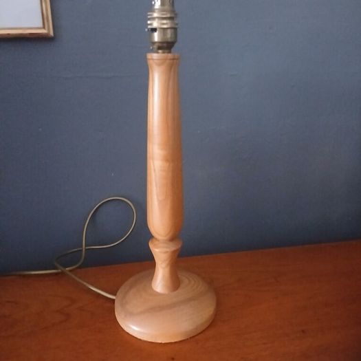 Wooden Lamp Hand Turned in West Cork