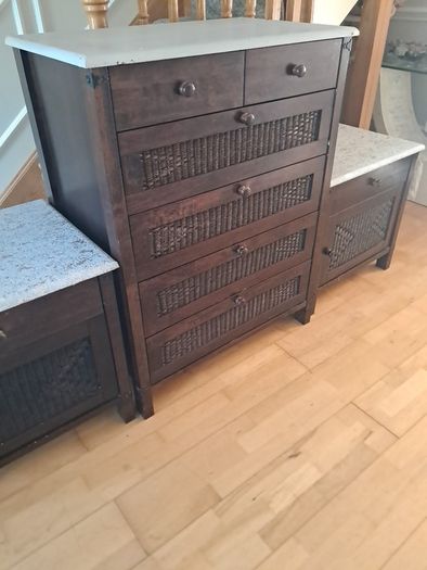 chest of drawers and matching lockers