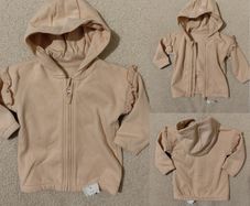 Zip Up fleece lined Hoodie Top, New