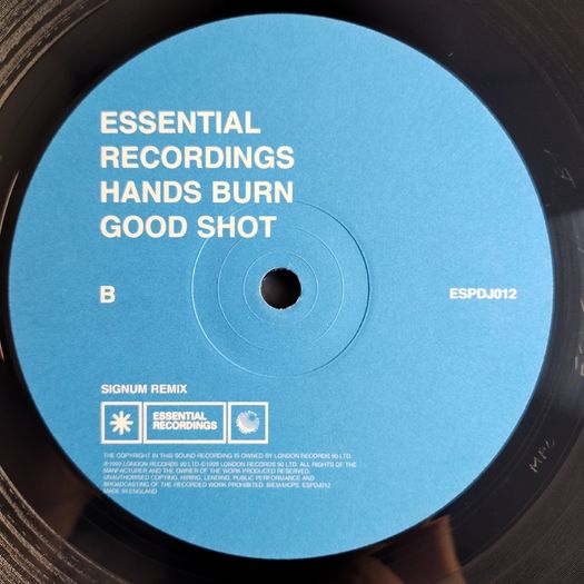 Hands Burn - Good Shot - Essential Recordings - DJ Promo COPY! Late 90s TRANCE Banger! SIGNUM + Fontain & Vern REMIXES!