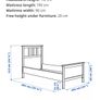 IKEA Hemnes single bed in white. Image 8