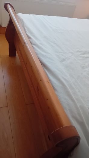 King Size Sleigh Bed with Mattress