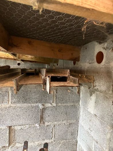 Galvanised girders