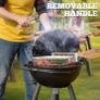 Grill Basket Set (Rectangular+Hexagon), Removable Wooden Handle, 304 Stainless Steel, Rolling Grilling Net, BBQ Accessories Tools for Vegetables Shrimp, Outdoor Cooking Camping, Birthday Gifts Image 6