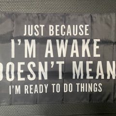 Funny man cave Flag