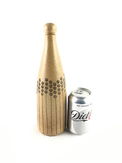 Vintage studio pottery bottle